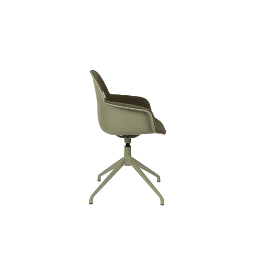 Zuiver Albert Kuip Swivel Eetkamerstoelen Armleuning Groen - Set van 2
