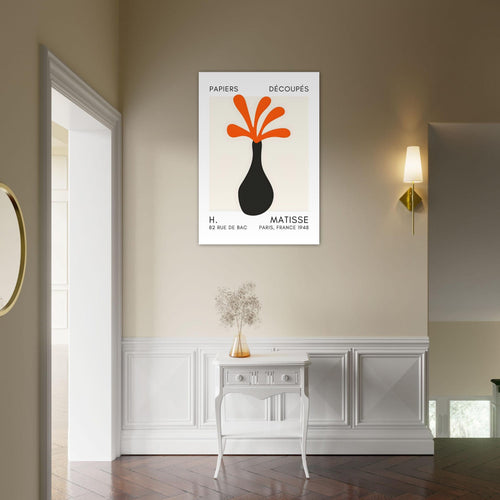 Artfulprints  Matisse - Ocean flower orange   poster 50x70 cm - vtwonen shop