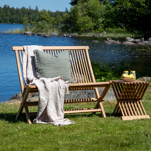 Nest outdoor Joan houten tuinbank naturel - 100 x 62 cm - vtwonen shop