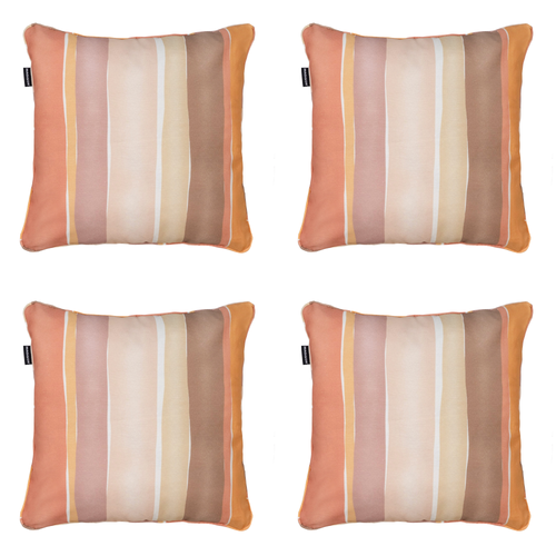 Madison sierkussen Nox - mulitkleur - 50x50x10cm - set van 4