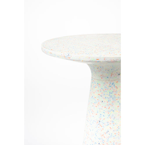 Zuiver Victoria Bijzettafel Rond 40 cm Gerecycled Plastic - Multi colour - vtwonen shop