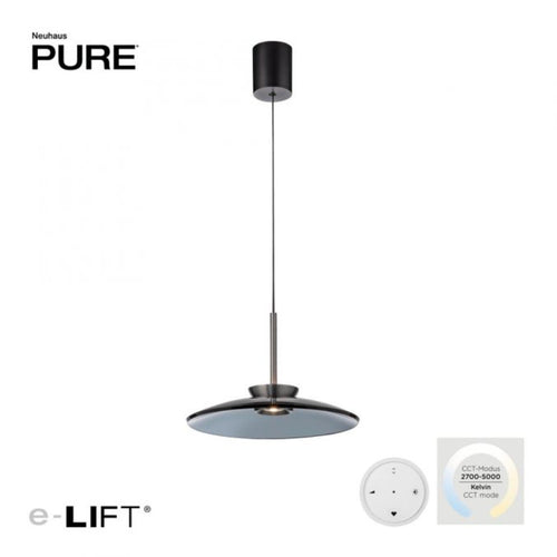 Neuhaus PURE hanglamp E-Moon - 1 lichts - 50  x 240   cm - grijs - vtwonen shop