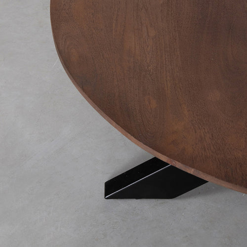 LABEL51 Salontafel Otis - Donkerbruin Mangohout - 80x80x43cm - vtwonen shop