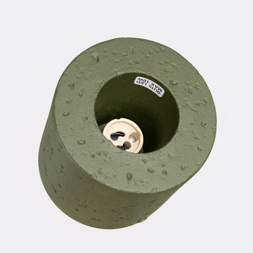 Sollux Lighting Plafondlamp ORBIS beton olijfgroen - 10x10x10cm