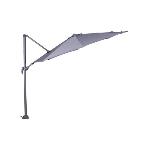 Hawaii parasol S - Ø300 cm - carbon black - licht grijs