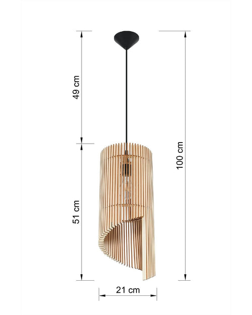 Sollux hanglamp Alexia - 1 lichts - 21  x 100   cm - bruin - vtwonen shop