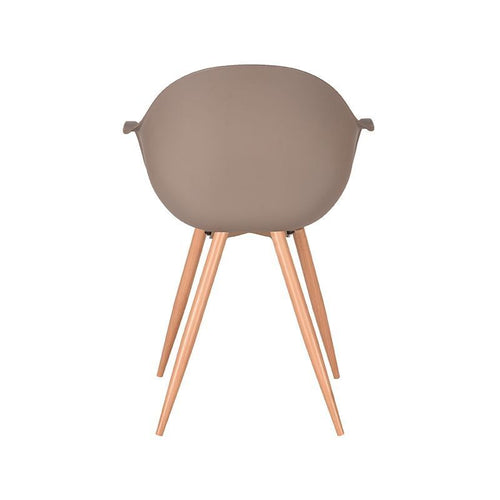 Label51 Eetkamerstoel Parma - Bruin - Zithoogte 50cm - Set van 4 - vtwonen shop