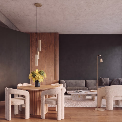 Sollux Lighting Hanglamp RAYO 3P taupe - 20x20x108cm