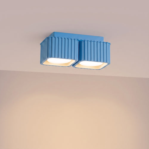 Sollux Lighting Plafondlamp RIFF 2 azuurblauw Gx53 - 20,5x10x8cm