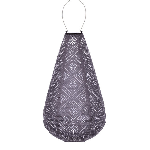 Lumiz solar lampion topaze drop - 28 cm - lichtpaars