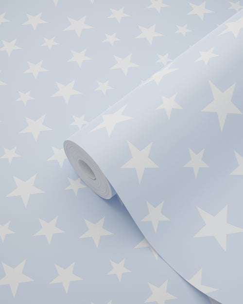 ESTAhome behang sterretjes lichtblauw - 53 cm x 10.05 m - 138729