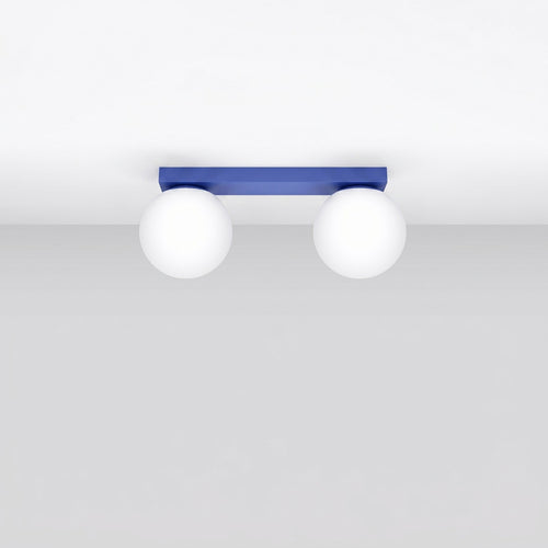 Sollux Lighting Plafondlamp YOLI 2 ultramarijn - 34,5x12x14,5cm