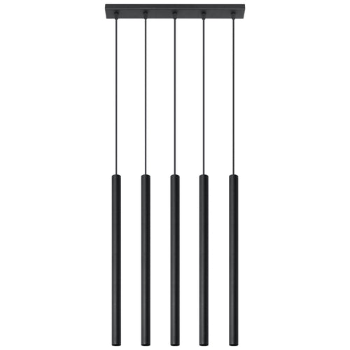Sollux Lighting Hanglamp PASTELO 5 zwart - 45x5x90cm