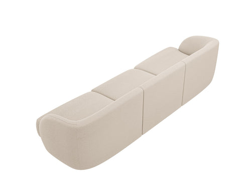 Micadoni Bank Miley 3-zits, boucle beige - 90x255x70cm