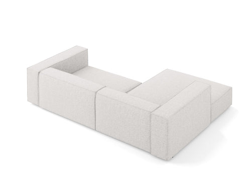 Cosmopolitan Design linker hoekbank Arendal 3-zits, chenille, lichtgrijs - 166x224x70cm