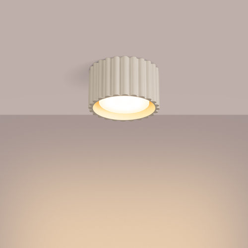 Sollux Lighting Plafondlamp AURA 1 beige Gx53 - 10x10x10cm