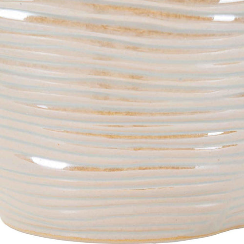 Perle keramische vaas ø 27x24 cm