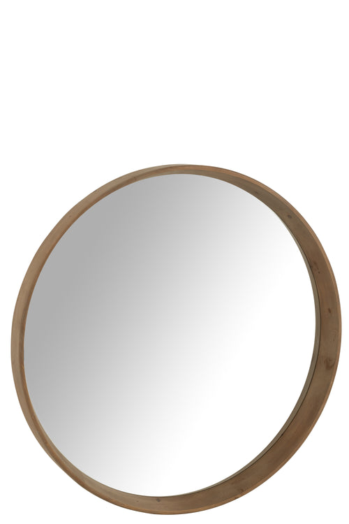 J-Line wandspiegel - hout - lichtbeige - large