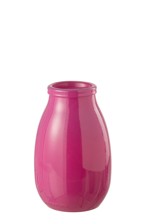 J-Line vaas - glas - oranje/roze - large - vtwonen shop