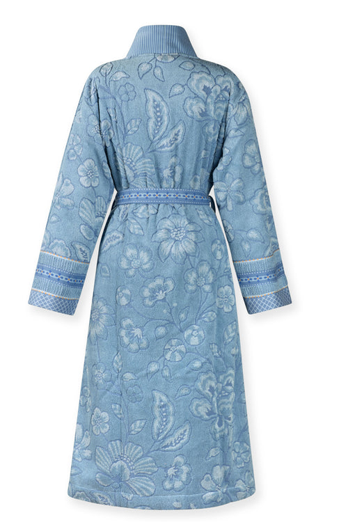 Pip Studio Badjas Jasmin Jacquard - M - Licht blauw