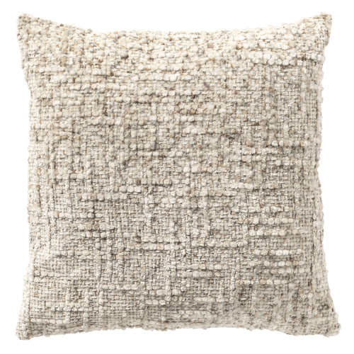 NORET - sierkussen 45x45 cm - chenille - beige