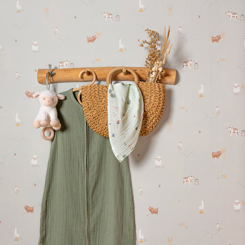 Little Dutch Vliesbehang - Little Farm - Groen 10mx52cm - vtwonen shop