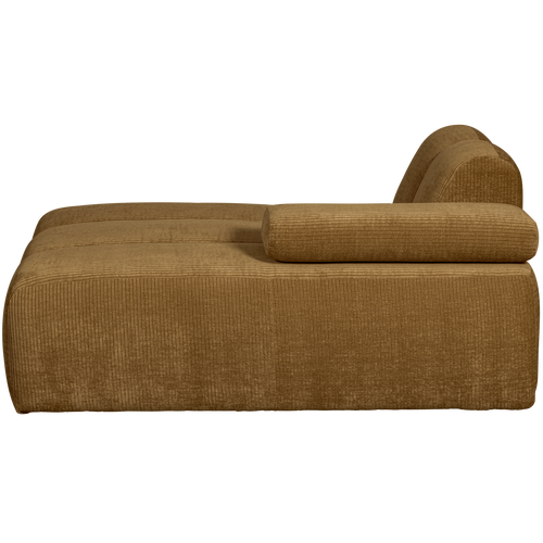 WOOOD chaise longue element rechts Mojo - Ribstof - Geel -74x162x122cm - vtwonen shop