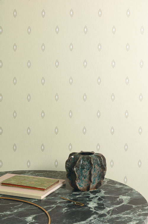 Masureel behang art deco motief groen - 53 cm x 10.05 m - 632127 - vtwonen shop