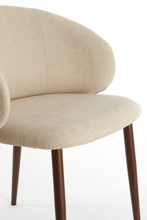 Light & Living eetkamerstoel ALUKO - 56x57x74cm - wit - Set van 2 - vtwonen shop