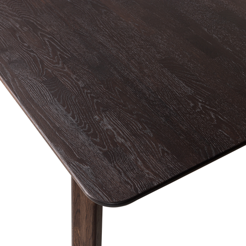 WOOOD eettafel afgerond vingerlas Tablo - Eiken - Mystic Brown - 200x90