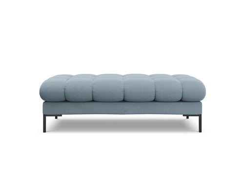Cosmopolitan Design Bank Bali 2-zits, flueel, lichtblauw - 62x133x40cm