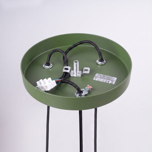 Sollux Lighting Hanglamp ARCHE 3P olijfgroen - 20x20x120cm