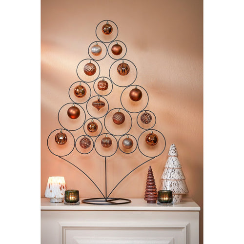 Mica Decorations Kerstballen Set - 60 Stuks - Ø7 cm - Onbreekbaar - Bruin