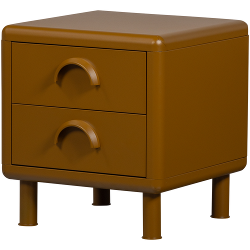 WOOOD Ladekast met 2 lades Rune - Metaal - Zand - 45x42x42 - vtwonen shop