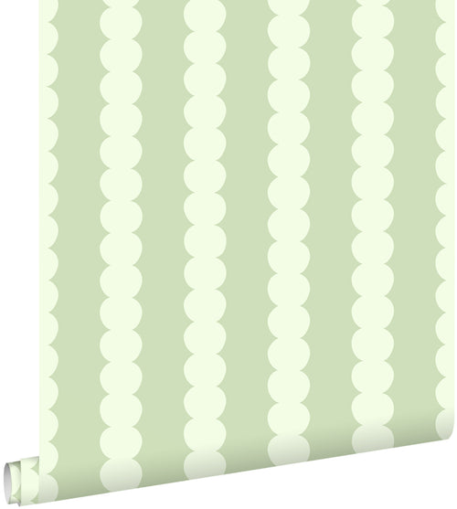 ESTAhome behang grafische print lichtgroen - 50 x 900 cm - 131744