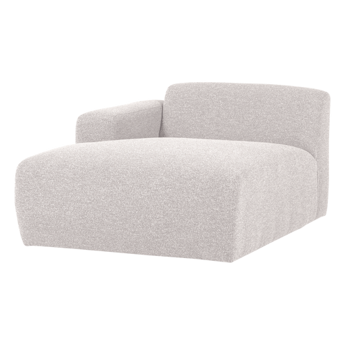 WOOOD chaise longue bank links Mojo Base - Bouclé - Ecru - 74x112x162