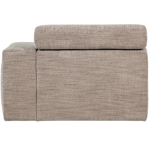 WOOOD 1-zits element bank arm rechts Novi - Polyester - Naturel Melange - 86x109x113