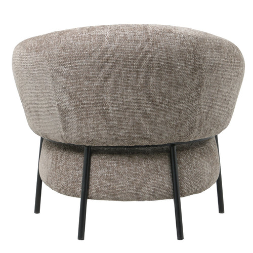 Giga Meubel Fauteuil Jennie - Stof/Metaal - Taupe - vtwonen shop