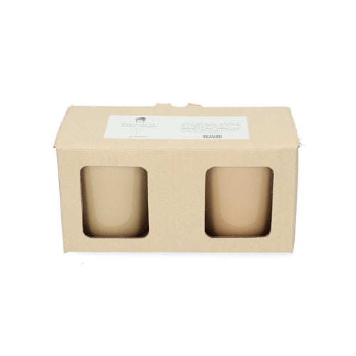 Return to Sender Mok Bloem met Handvat - Zand - Set van 2