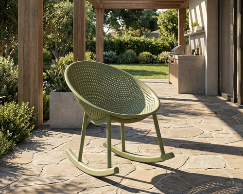 Mauro Ferretti schommelstoel - 66x88x80 cm - groen