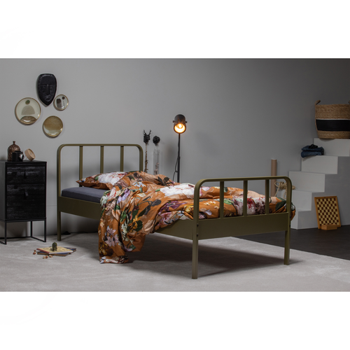 WOOOD bed Mees - Metaal - Army - 90x208x95 - vtwonen shop