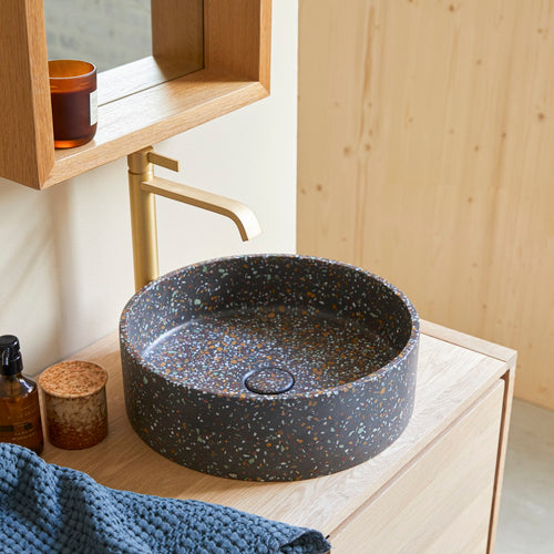 Tikamoon Ronde waskom in confetti terrazzo ∅ 39 cm - Veelkleurig