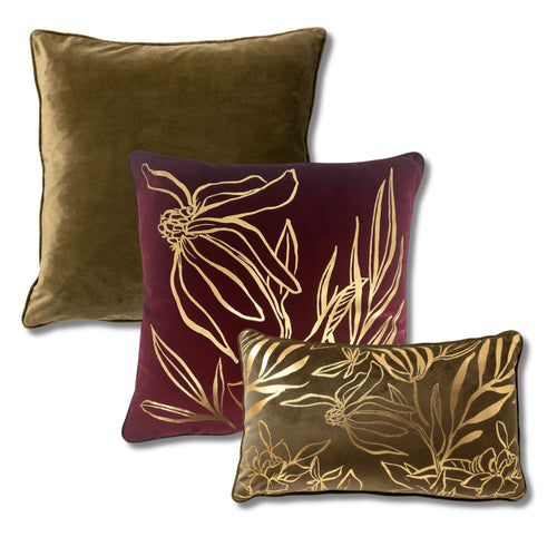 Dutch Decor - KUSSENSET - 3-delig - Lonneke - 45x45 cm, 30x50 cm - inclusief binnenkussens - groen, rood - vtwonen shop