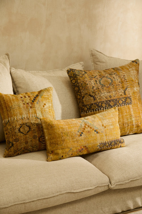 Calma House Kussenhoes Dinka - Mosterd - 45x45