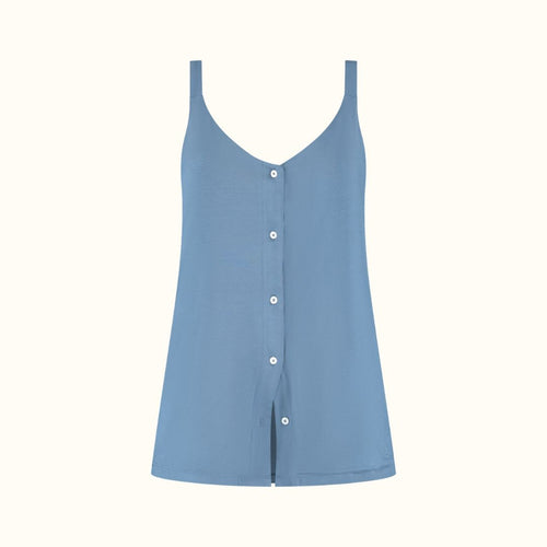 Coco & Cici - TENCEL Pyjama Set Top & Short Dames Donker Blauw - L