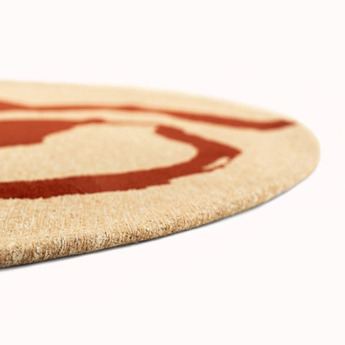 Louis De Poortere vloerkleed Imperial Red - rood - 140x140cm - vtwonen shop