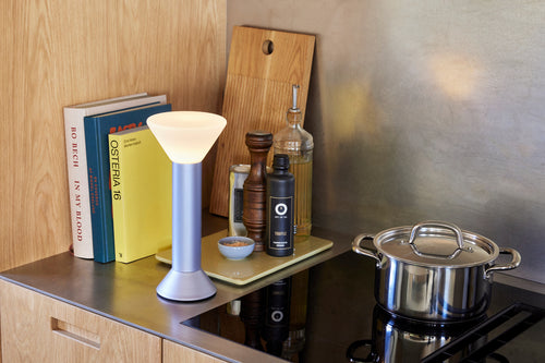 Hübsch dienblad Amare - steenpoeder - 20x10xh2cm, 35x26xh2cm - vtwonen shop