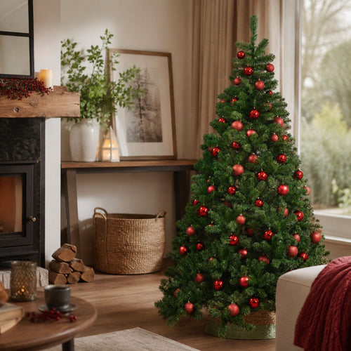 Triumph Tree Tuscan Kerstboom - Kunstboom met Natuurlijke Uitstraling en Kleurcodes - Kerstversiering voor Binnen zonder Onderhoud -