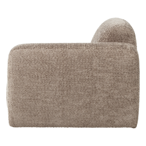 WOOOD 1-zits bank arm rechts Mojo Base - Wollig - Donkerzand - 74x105x97