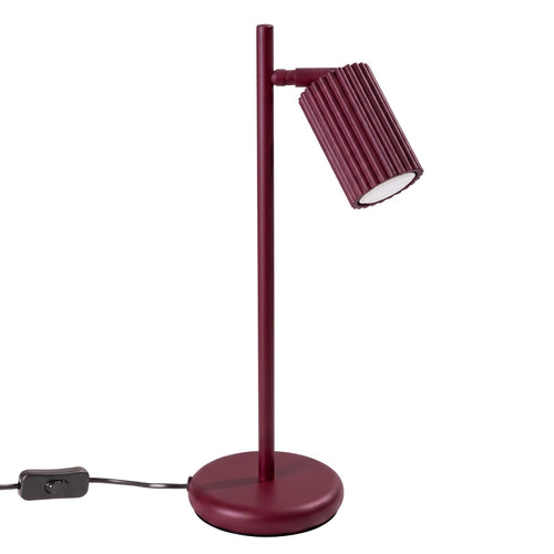Sollux Lighting Tafellamp KARBON bordeaux - 14,5x19,5x43cm
